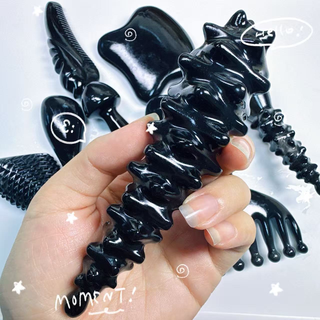 精品天然牛羊角梳直播间选货链接（下单记得留言备注编号哦）