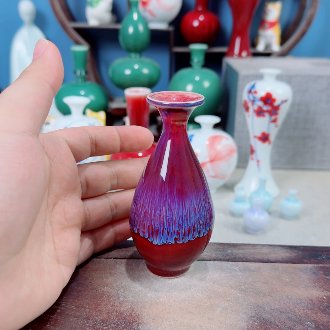 陶瓷手工小花器摆件