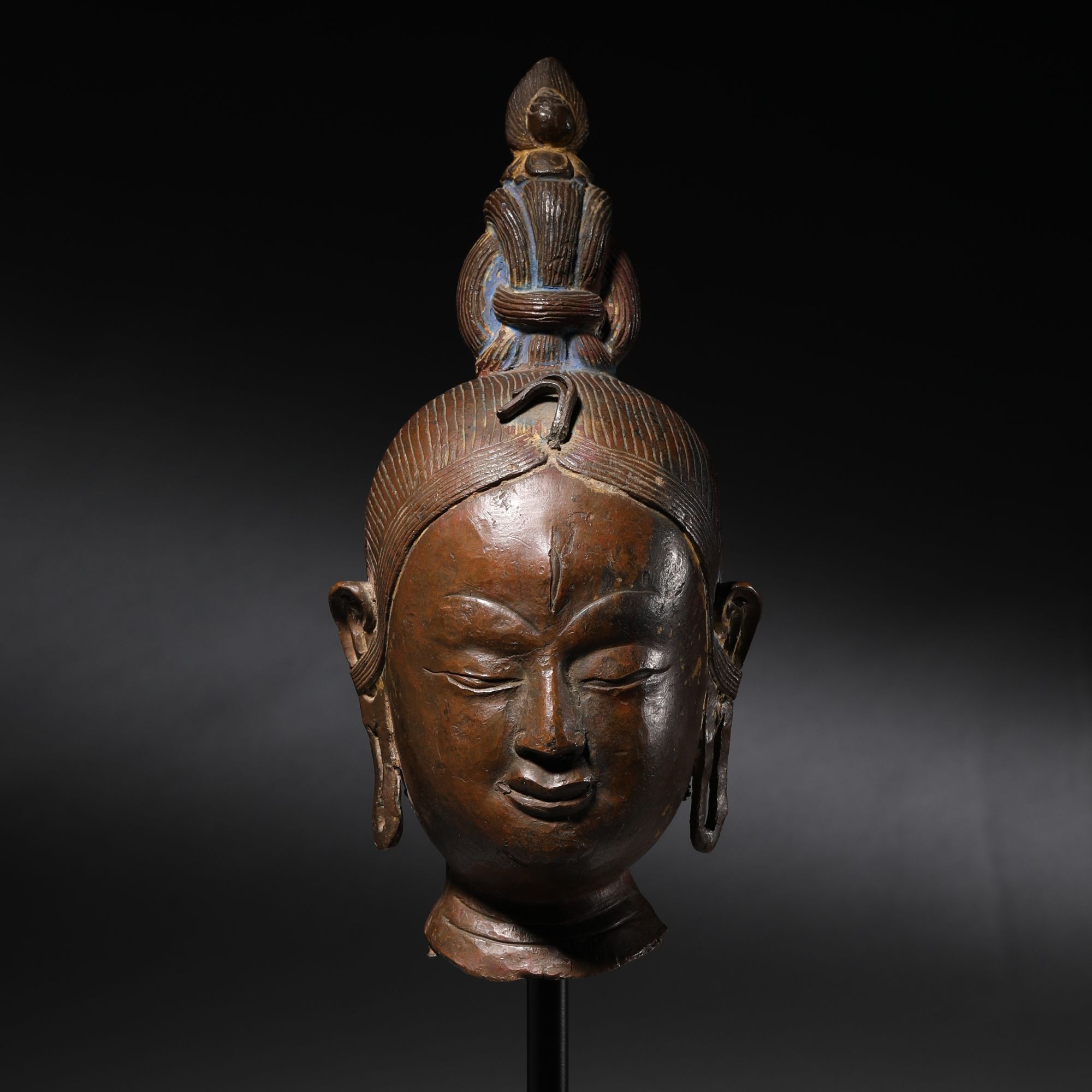 【8月1日古董拍卖预展】6622 明 铜佛头