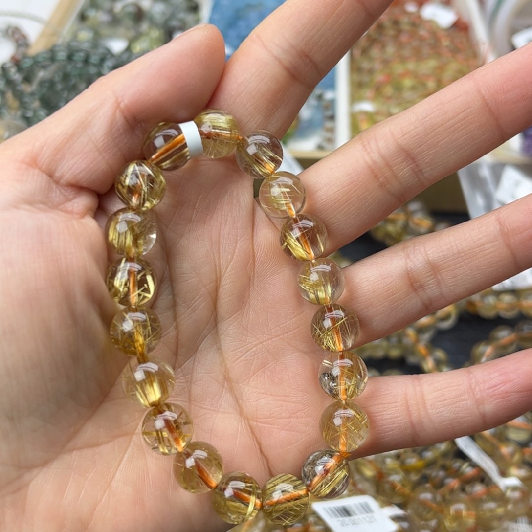 水晶手链未镶嵌魔***?天然