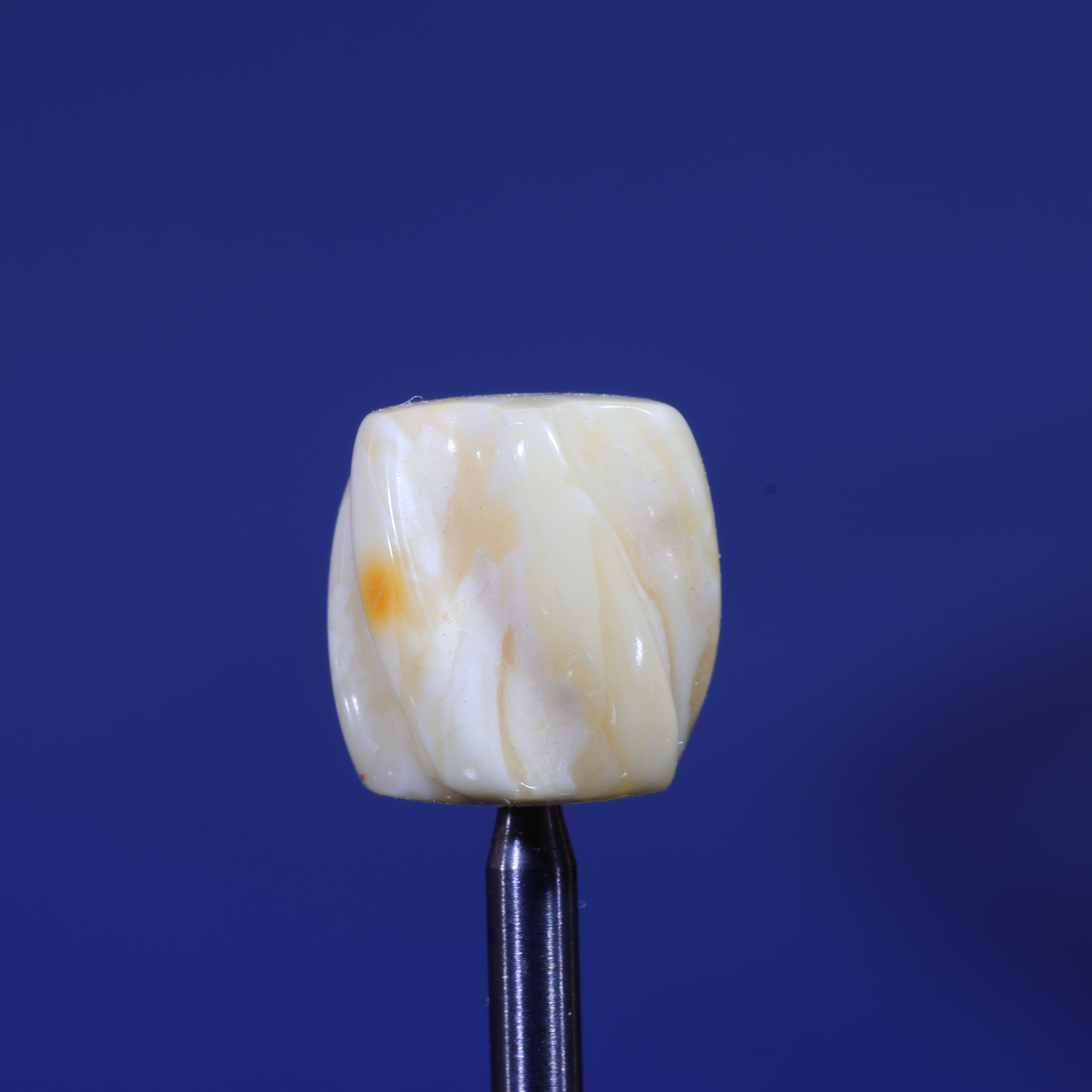 9m蜜蜡扭珠桶珠珠子天然原矿白蜡花顶珠精工蜜蜡配饰D50-9.8*10.5