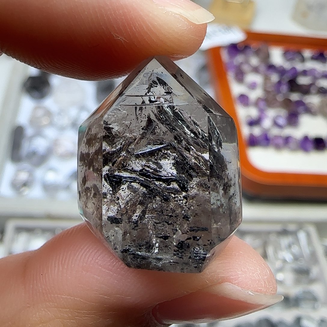 未镶嵌珠宝半成品水晶瀑布沙小山随形