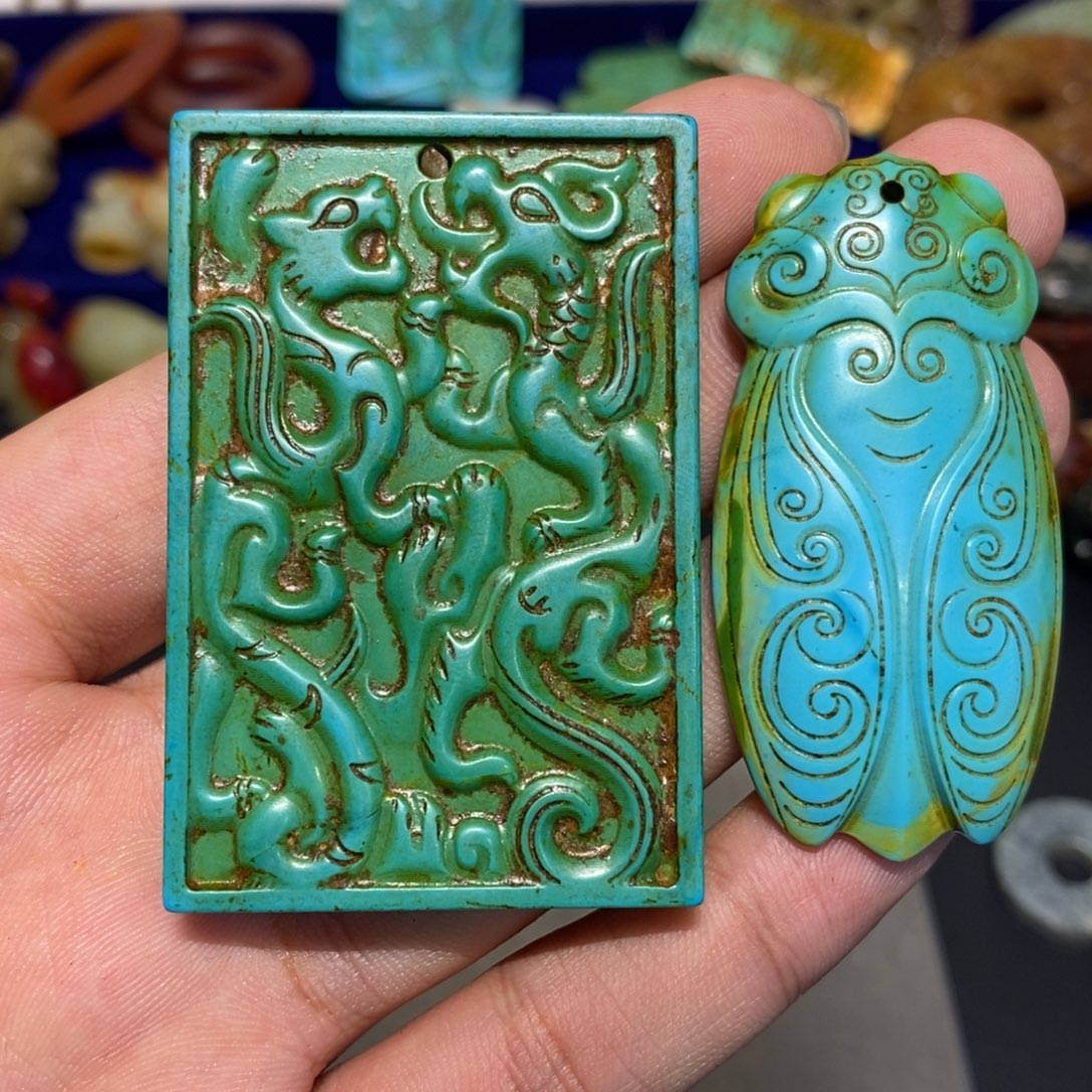 玉***引和田玉（糖玉）未镶嵌车挂