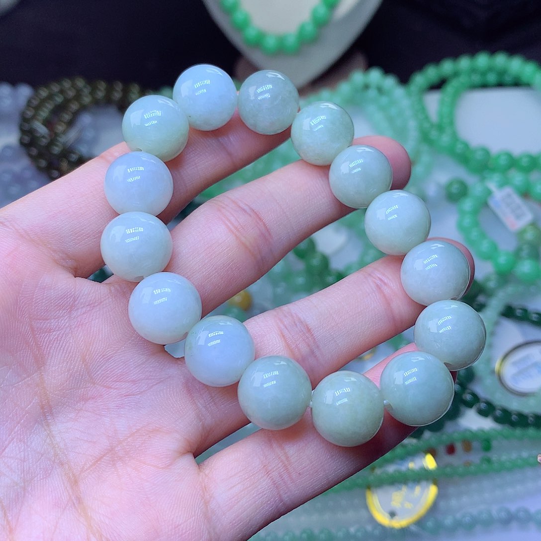 翡翠毛衣链未镶嵌