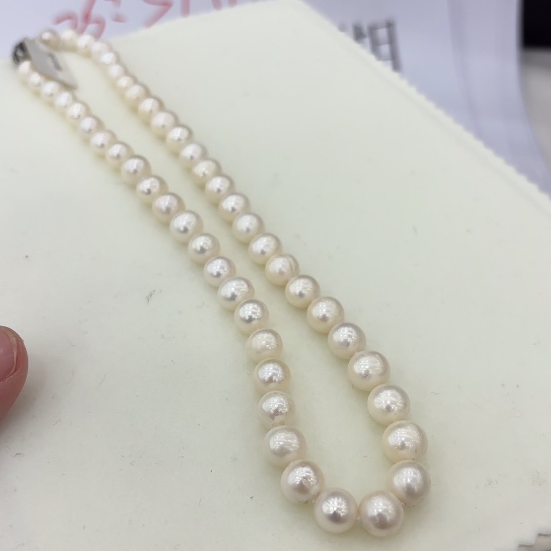 淡水珍珠颈饰银S925镶嵌602