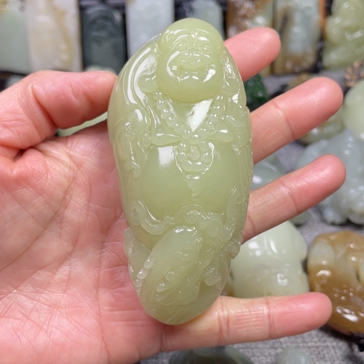 和田玉未镶嵌挂件