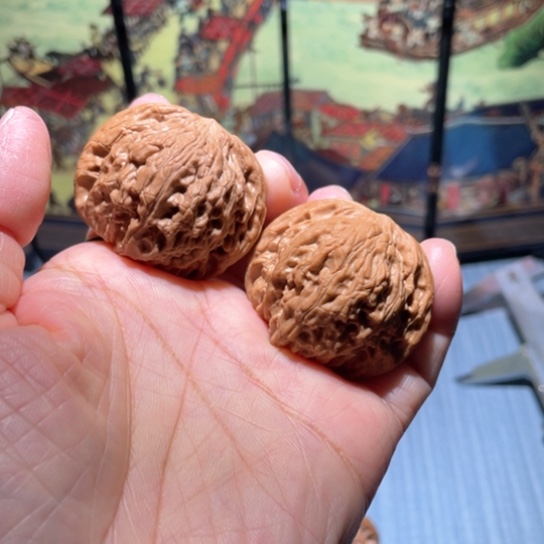 文玩核桃吊坠40磨盘