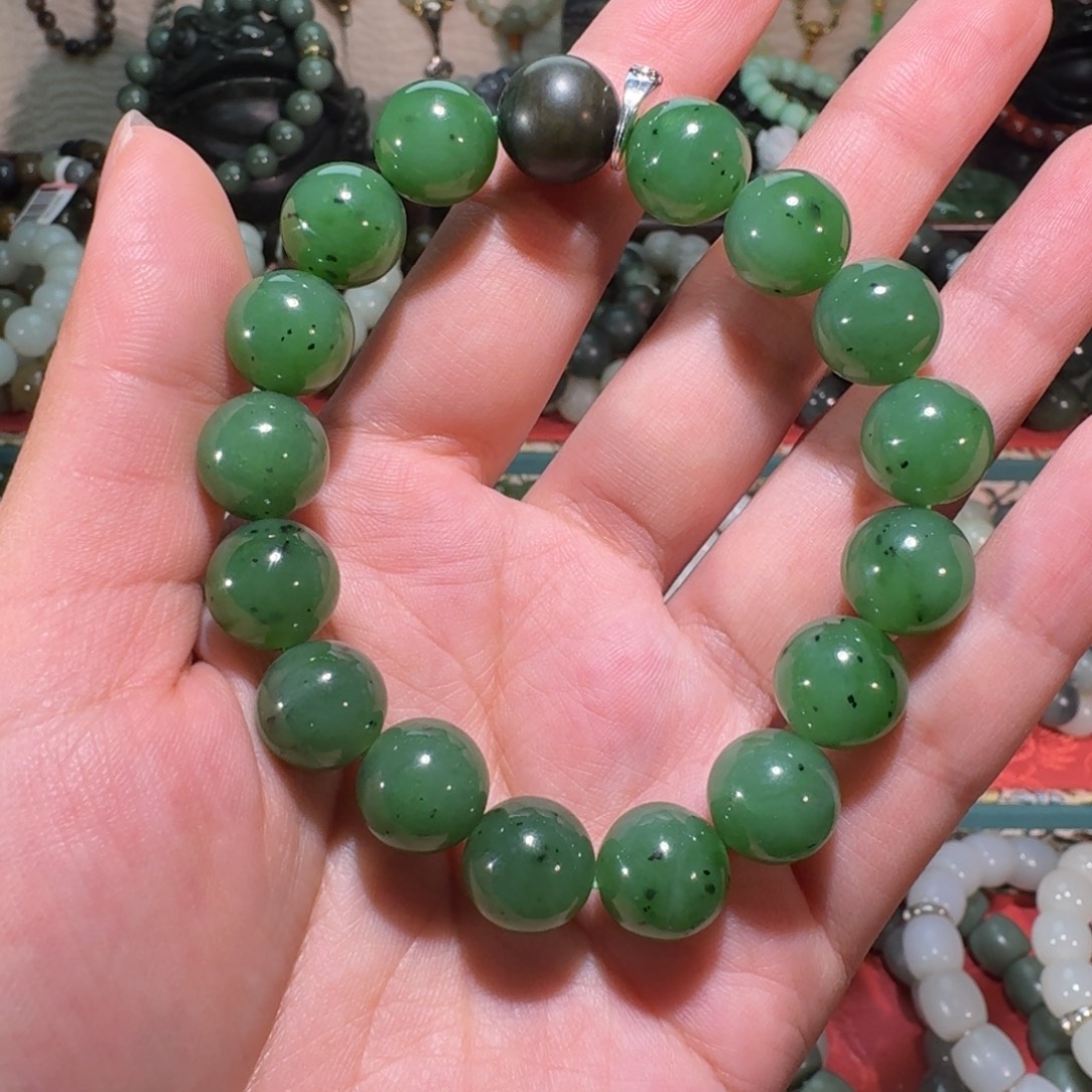 开***干和田玉未镶嵌手链