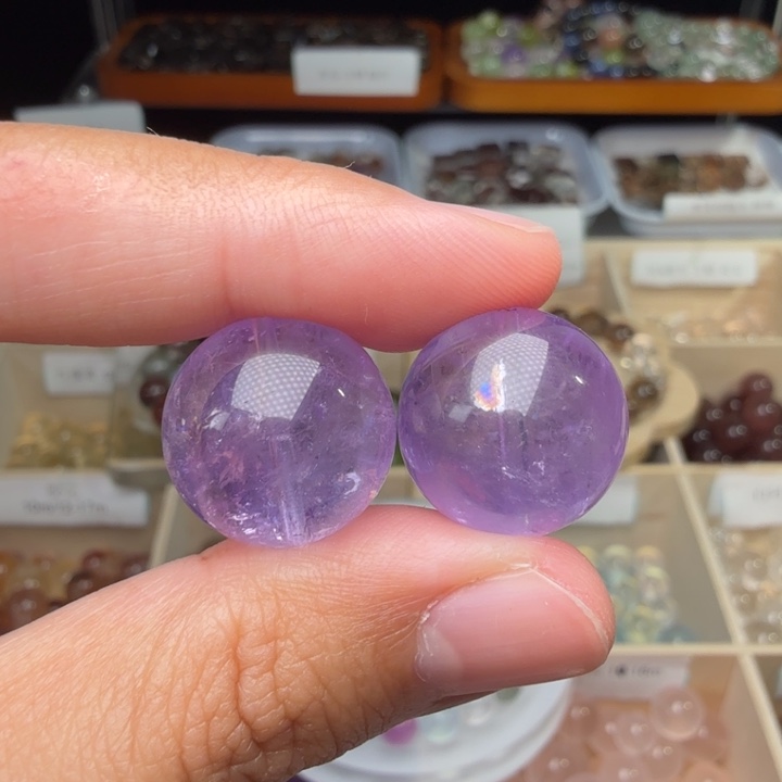 水晶未镶嵌手链薰衣草16+ 微瑕 不退换