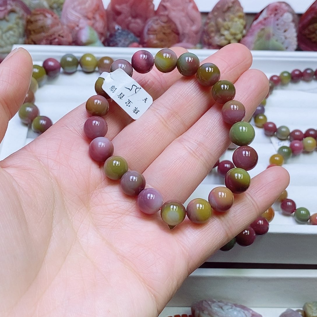 玛瑙/玉髓盐源玛瑙手链未镶嵌听**雨