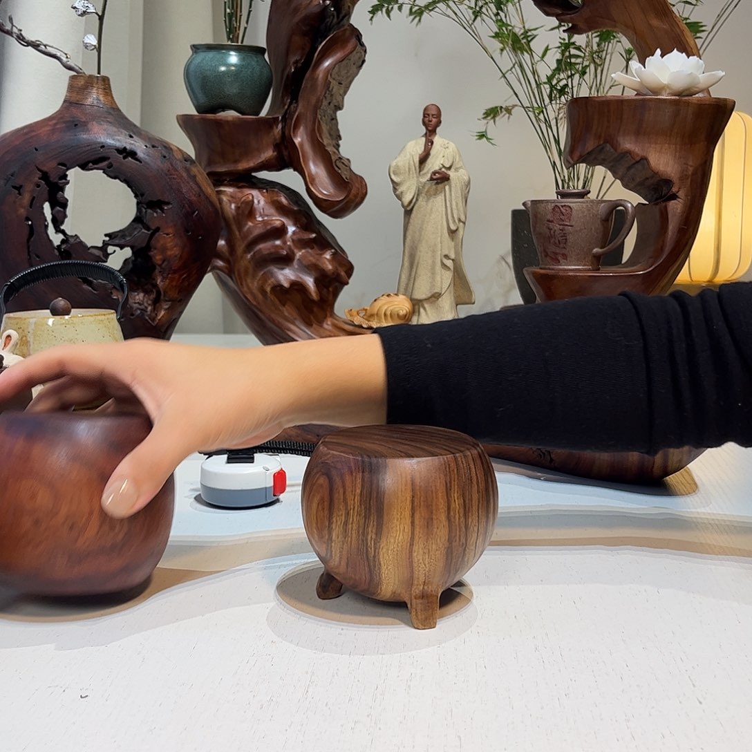 *****小墩墩子樟木摆件