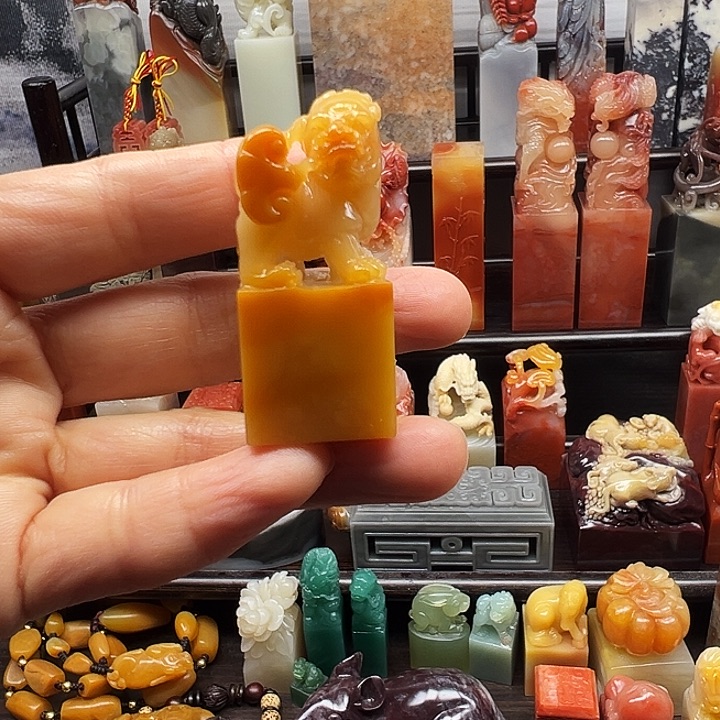 寿山石印石寿山石手工雕刻