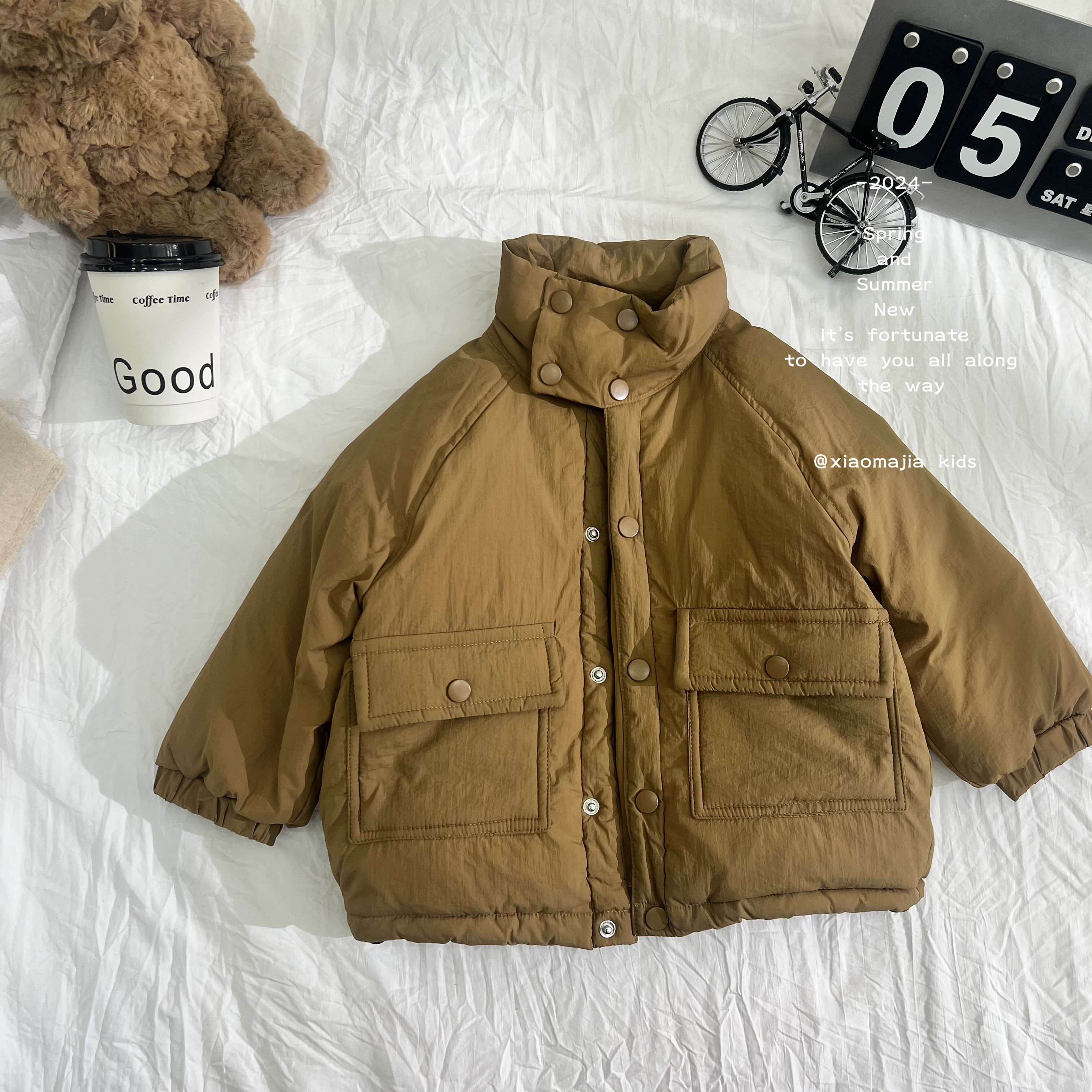 现货-儿童羽绒服D-9089冬季保暖加厚韩版时尚男童女童外套