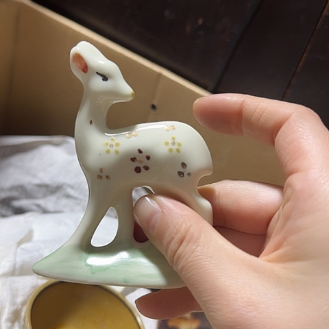 瓷片国营厂库存摆件