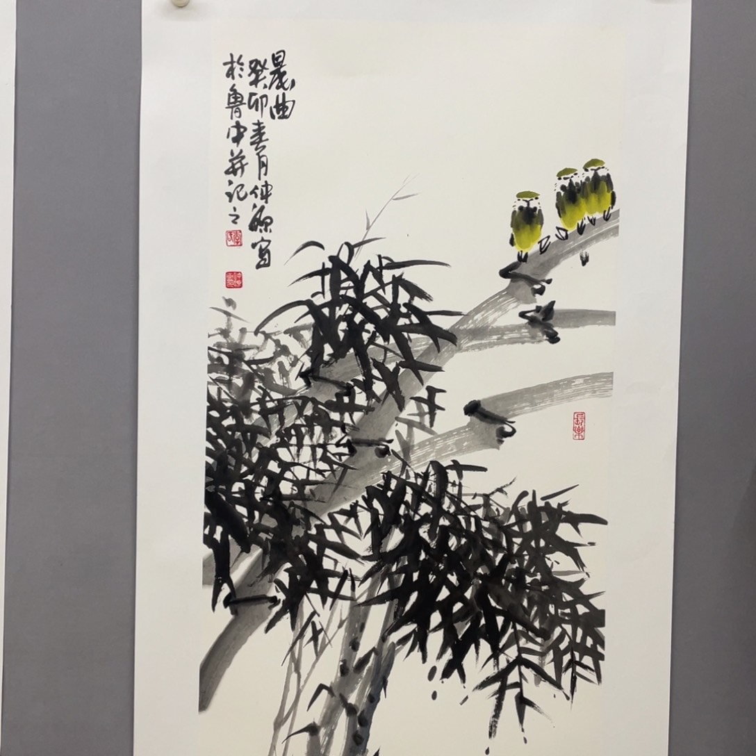 国画艺术家真人手绘