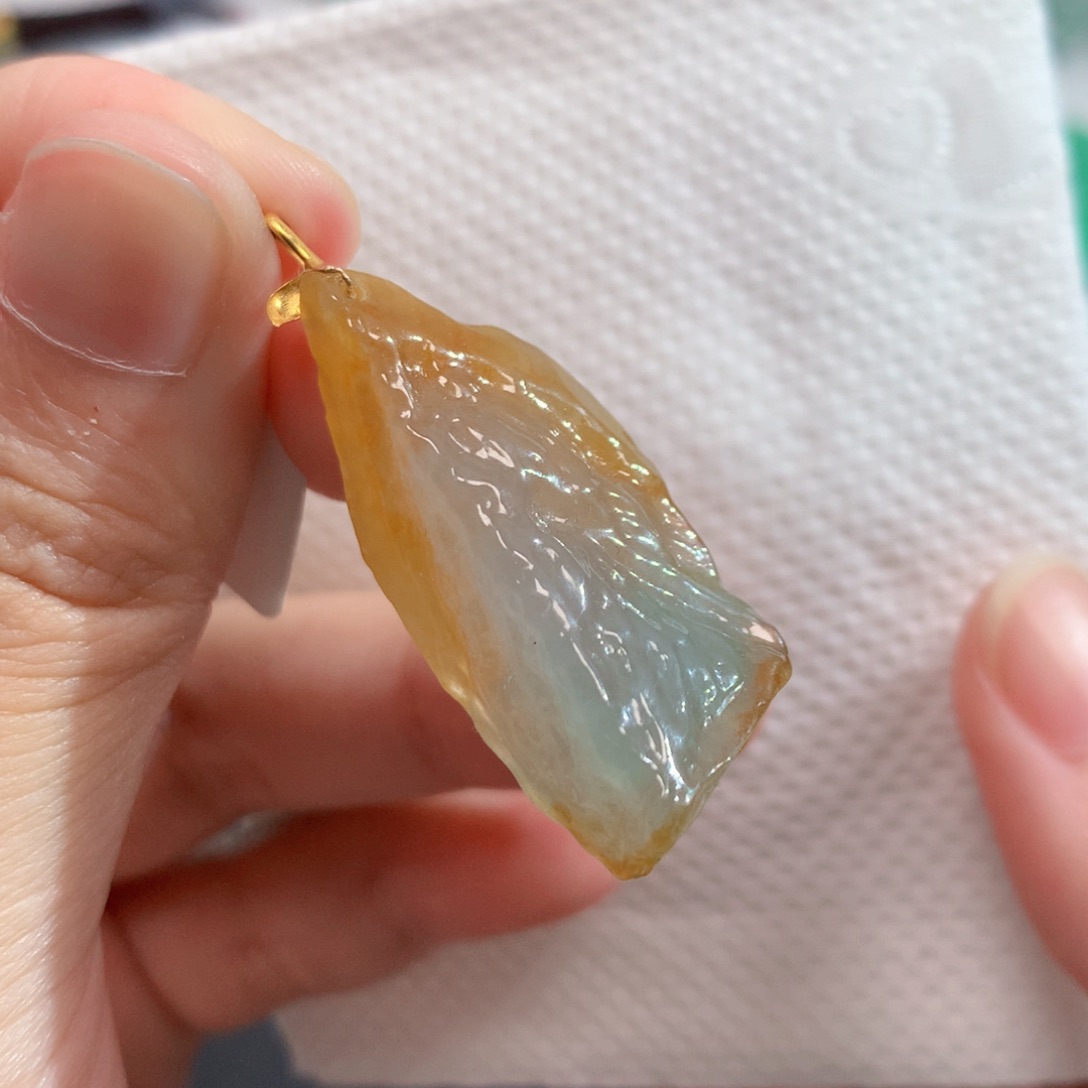 翡翠未镶嵌吊坠(不含链)6227