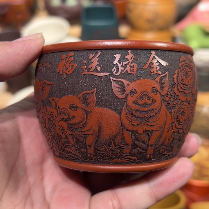 紫砂茶杯宜兴紫砂主人杯