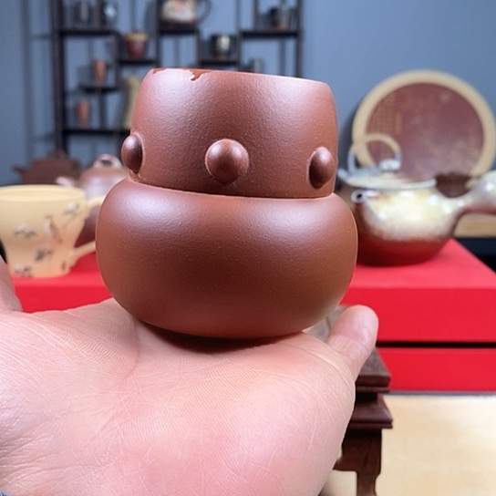 紫砂茶杯紫砂乾坤杯