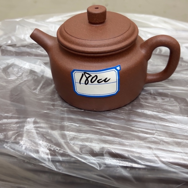 紫砂茶壶紫泥半手180
