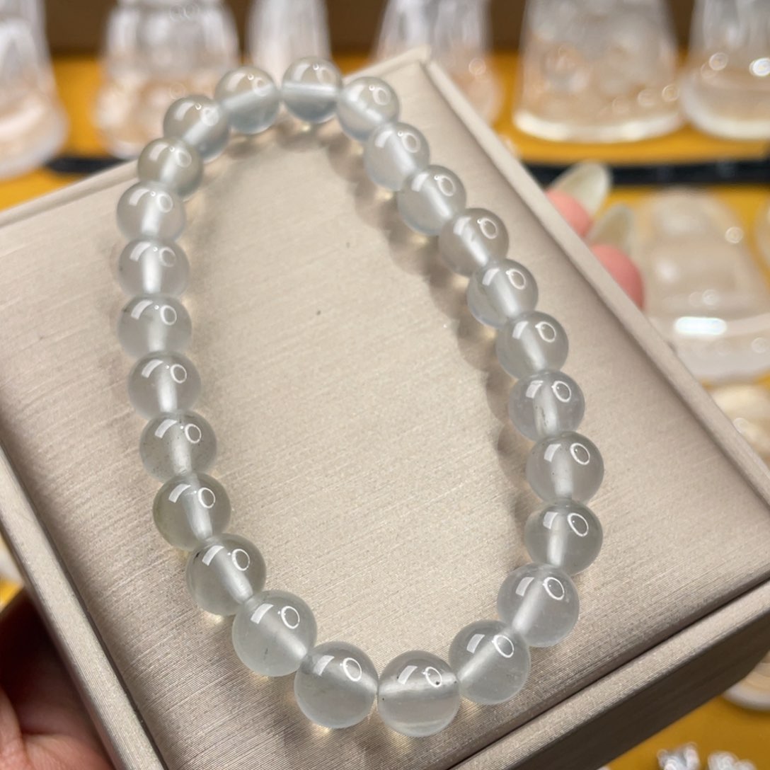 石英质玉飘花手串未镶嵌