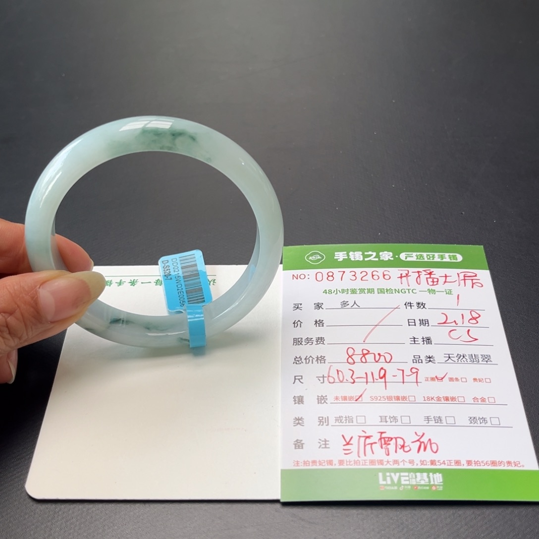 翡翠手镯未镶嵌多人