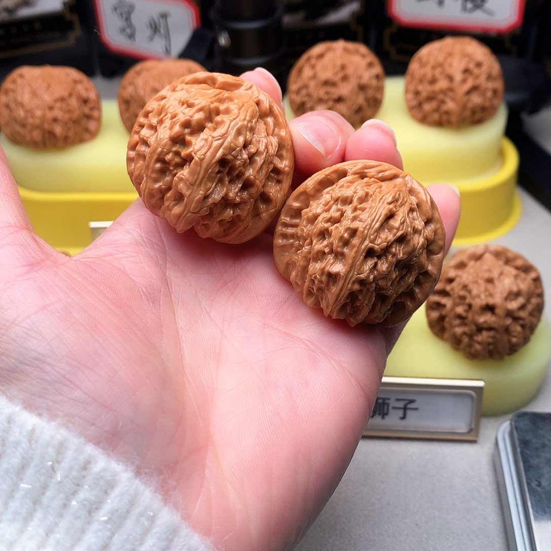 吊坠文玩核桃38尺白狮子284号