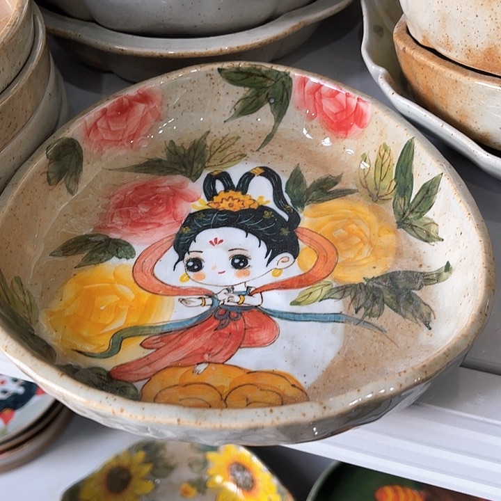 陶景德镇釉下手绘陶瓷 