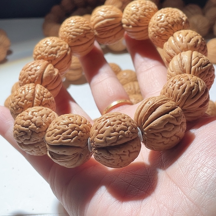 知***上桃核吊坠桃核手串金钱豹62