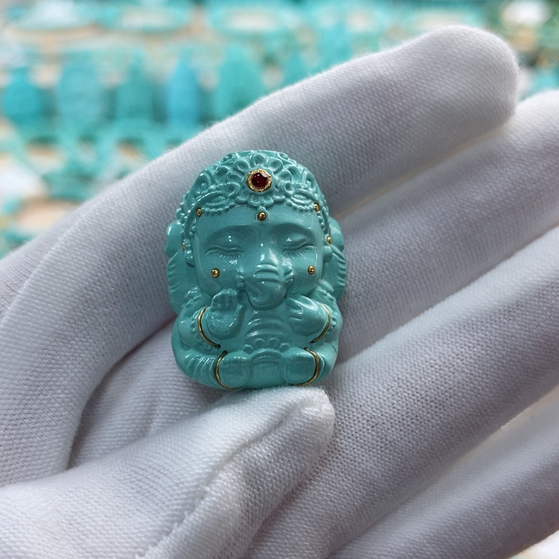 绿松石珠宝奇石未镶嵌