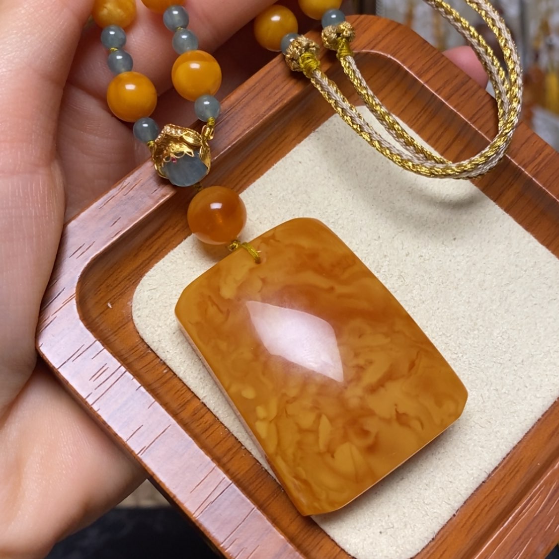 【闪购商品】蜜蜡颈饰未镶嵌项链