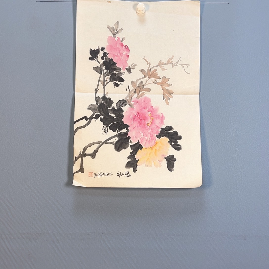 国画461 花红艳绿之美称的白