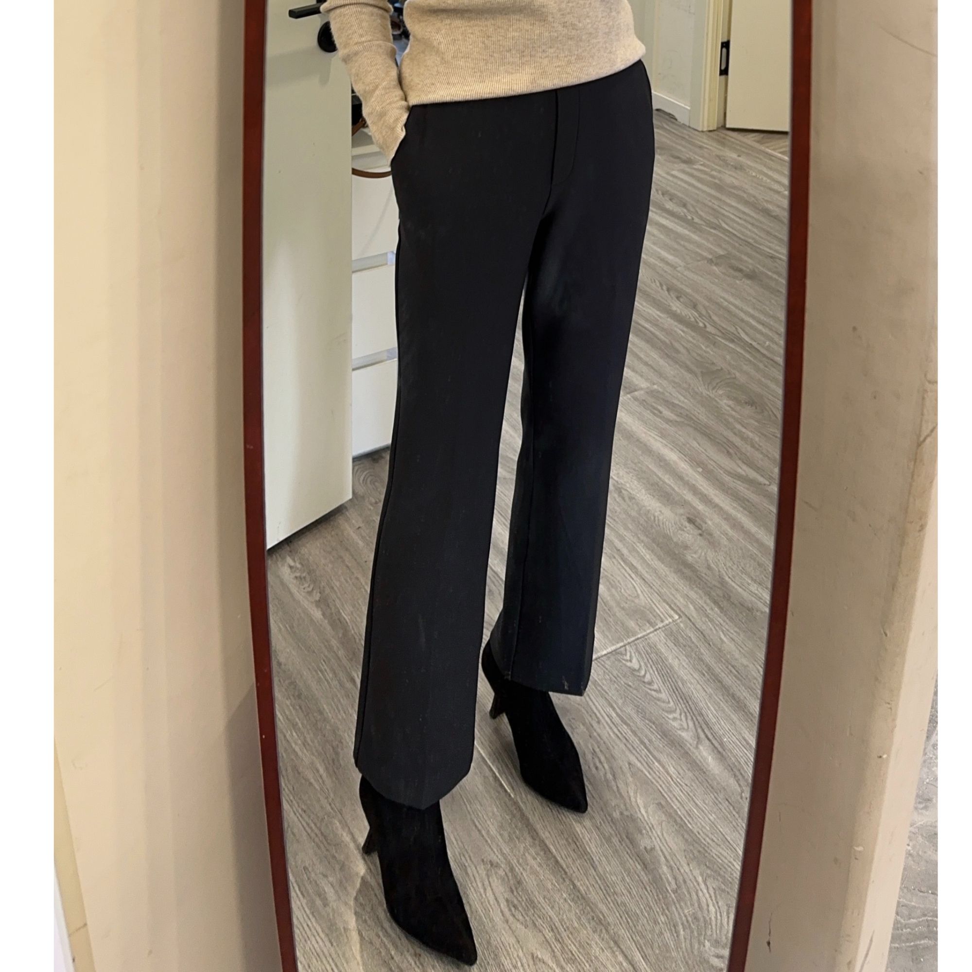 韩单ED家高货裤子女士西裤加厚磨毛高级感显瘦