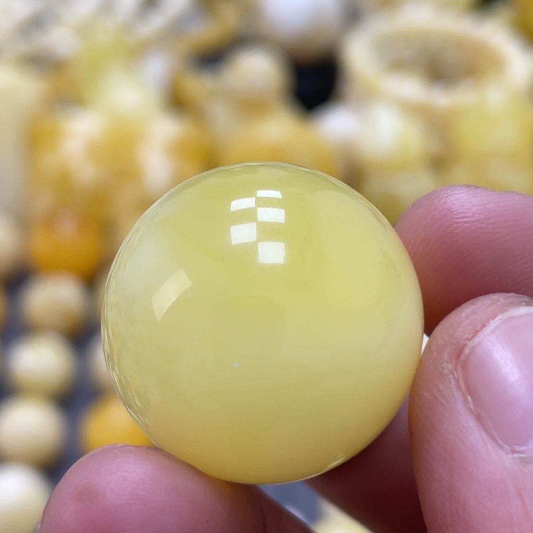 蜜蜡未镶嵌裸石24.6mm福利款