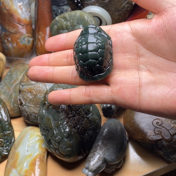 和田玉未镶嵌挂件期***哥