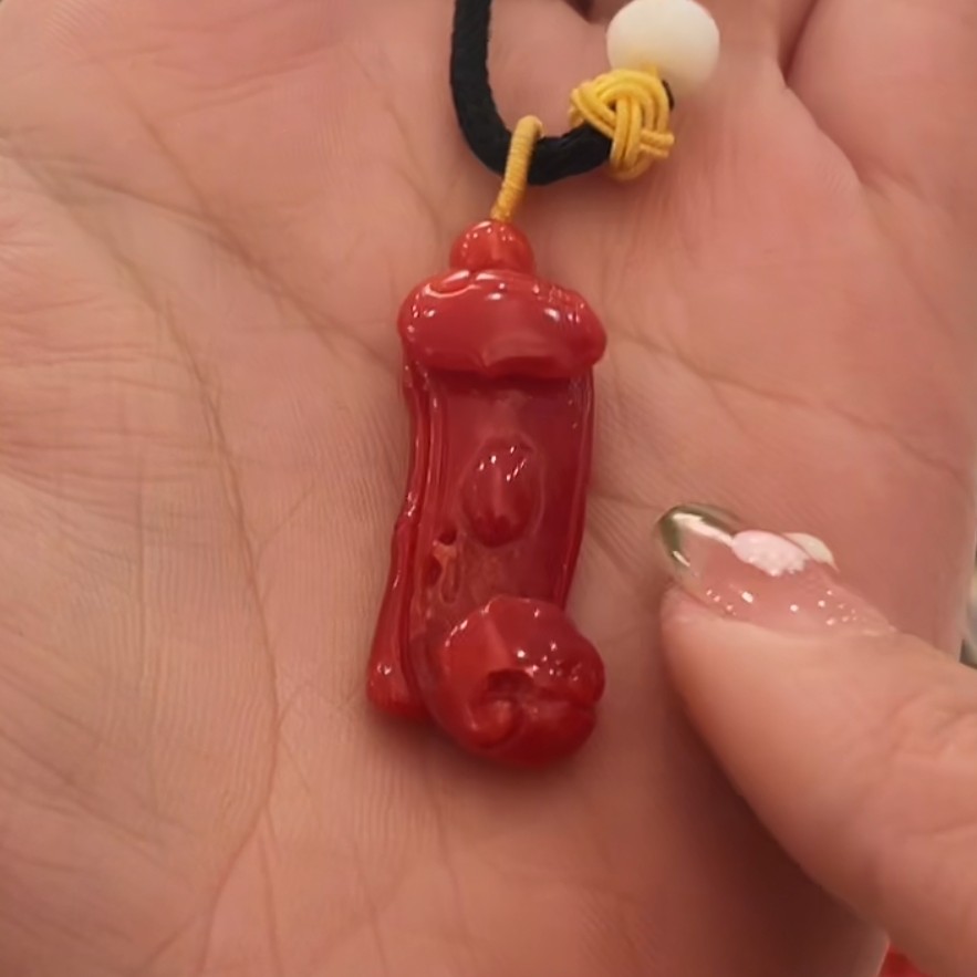 天然宝石红珊瑚项链