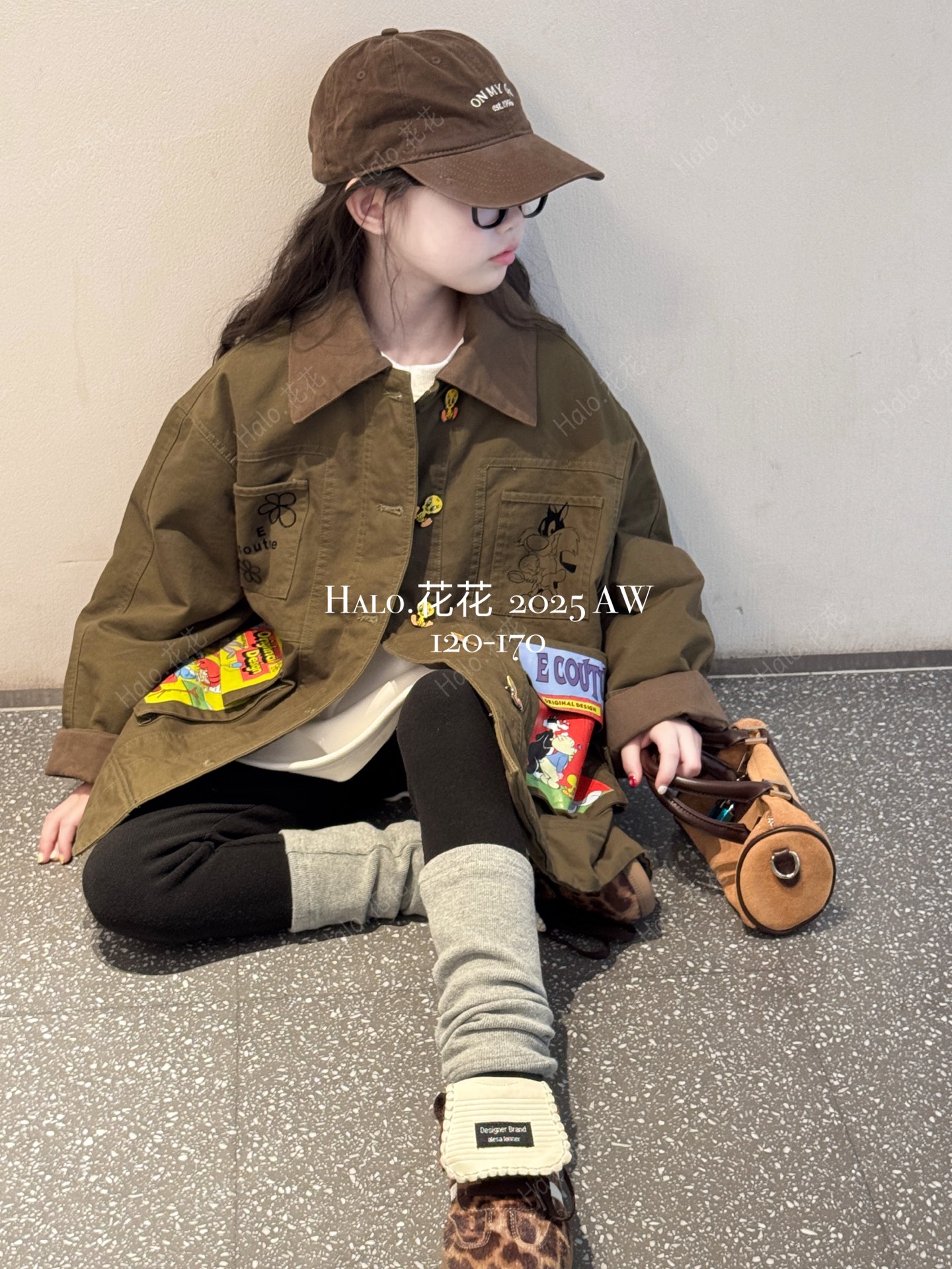 【实体店】冬季重工卡通外套加厚韩版棉服女童洋气拉链外套25788