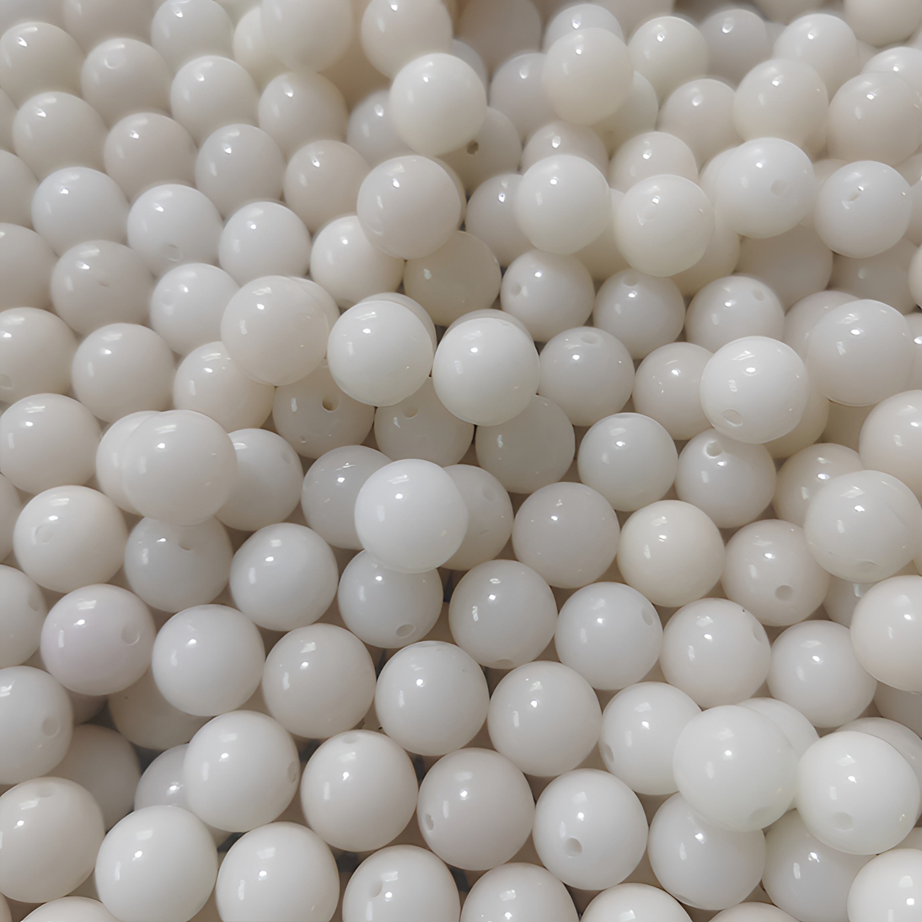 16mm精品正圆白色菩提根散珠DIY文玩念珠手串菩提散珠珠手链配饰