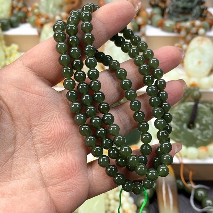 【闪购商品】透闪石质玉手链未镶嵌