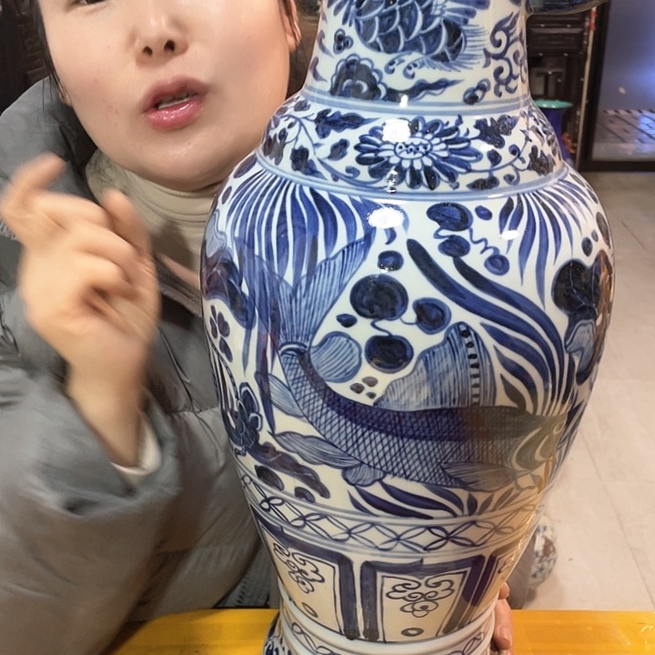 摆件瓷器活在当下继续自己最