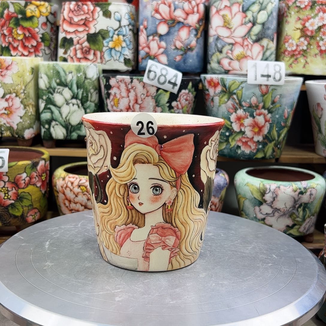 景德镇陶瓷花盆景德镇陶瓷花盆