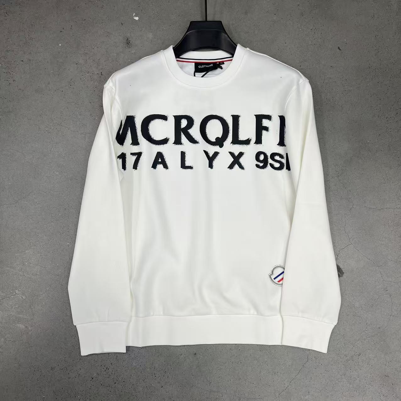 【雅痞专属】男士秋冬设计师款高品质字母印花休闲卫衣6586