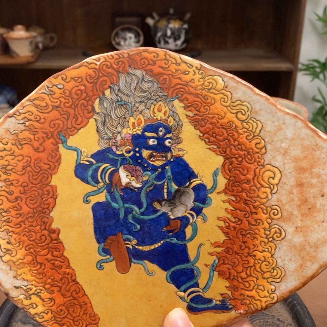 ?*可手工手绘黑财财壶承
