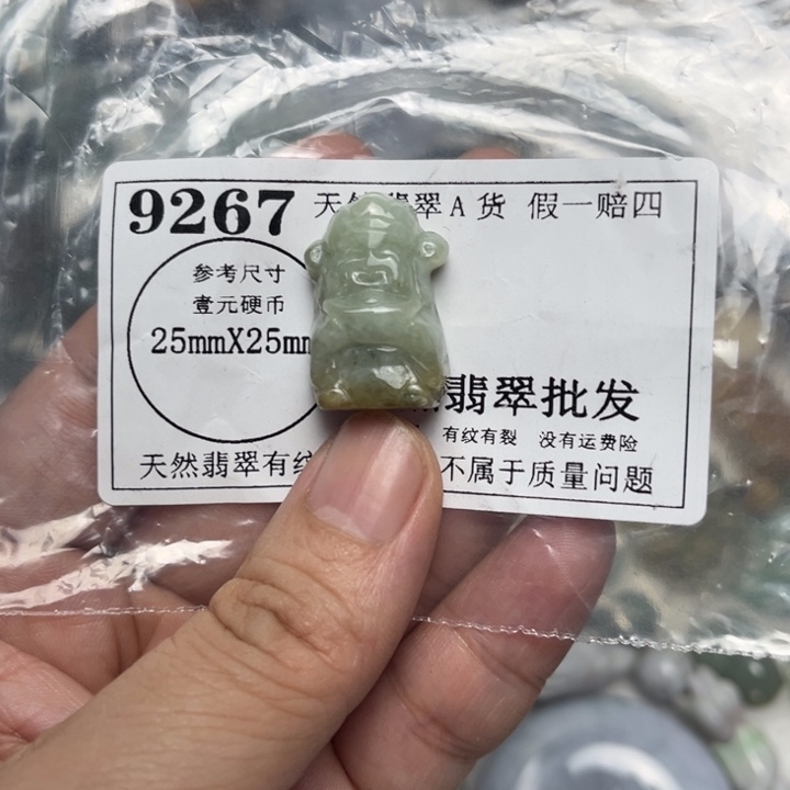 翡翠未镶嵌吊坠(不含链)9267