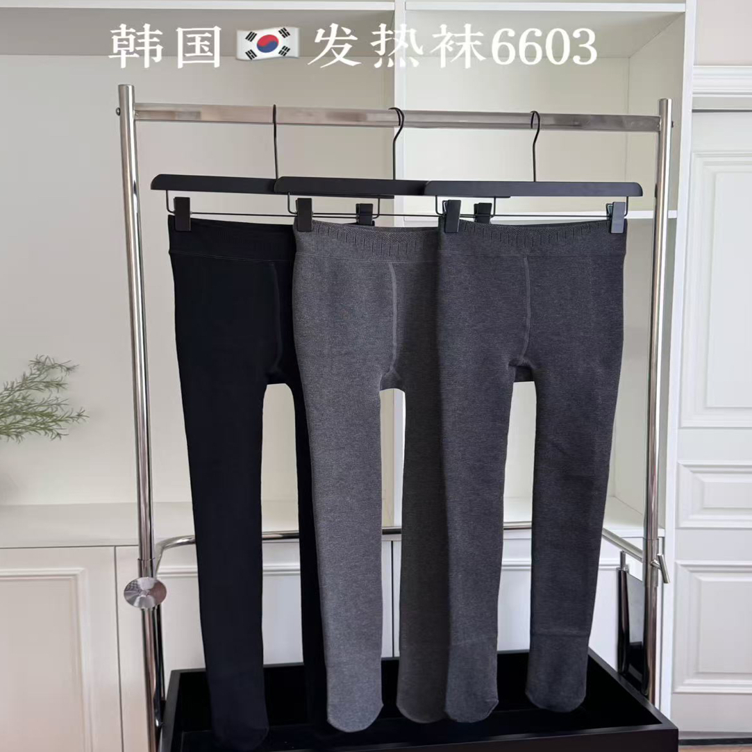 【细竖条纹】miu高品质韩国打底裤高腰加绒显瘦发热袜棉竖条