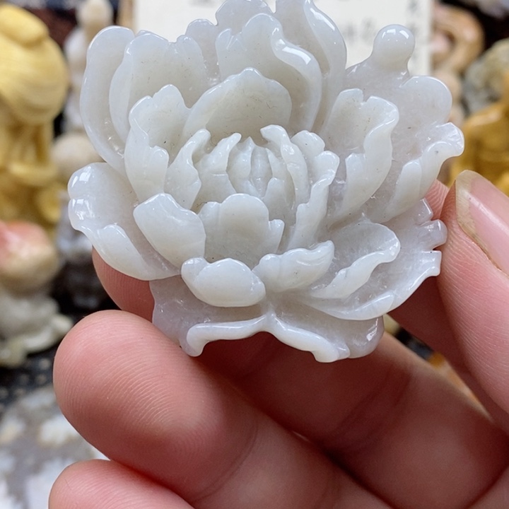 颈饰未镶嵌硅化珊瑚（珊瑚玉）