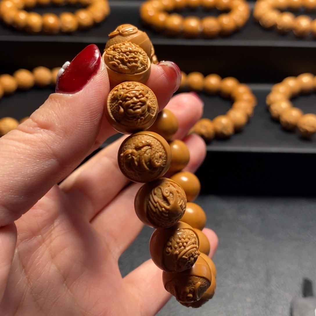 猴头核桃手串风调雨顺