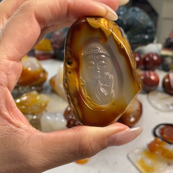 玛瑙/玉髓吊坠(不含链)未镶嵌