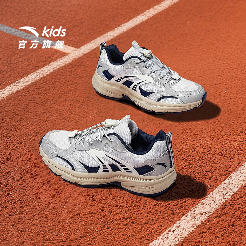 【新品上新】安踏儿童跑鞋2025舒适防滑耐磨复古跑运动鞋
