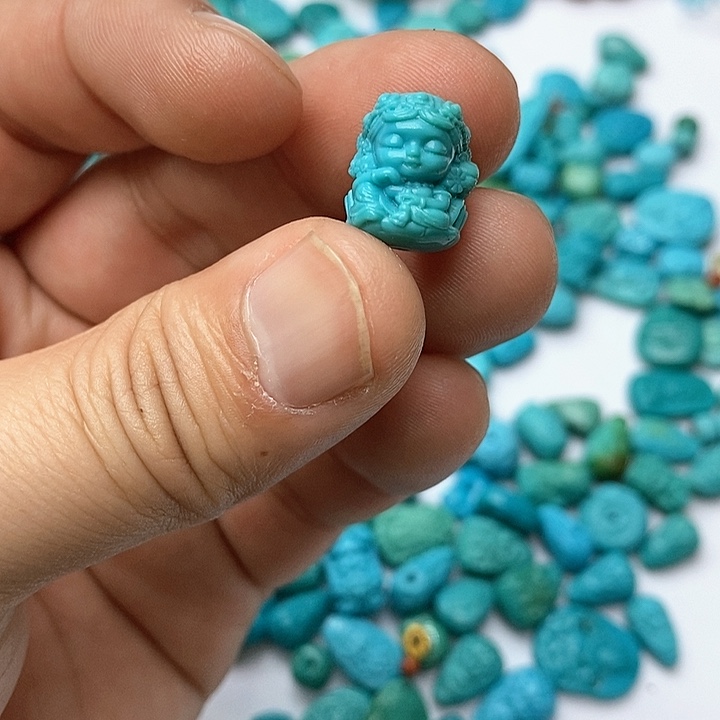 绿松石珠宝奇石未镶嵌