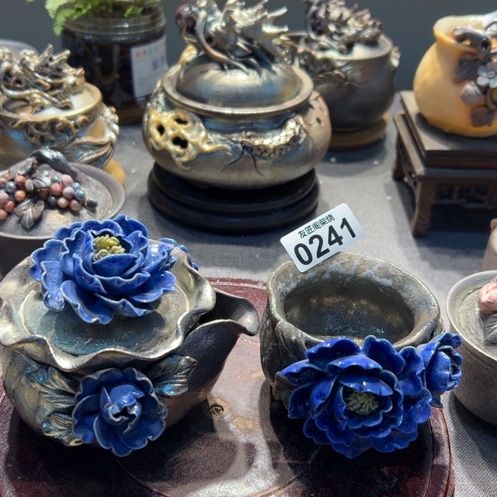 柴烧茶器，纯手工制作